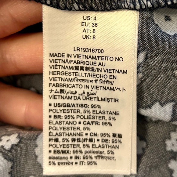 LARK & RO Women’s Blue Floral Dress, EUC, Size 4 - Picture 8 of 9